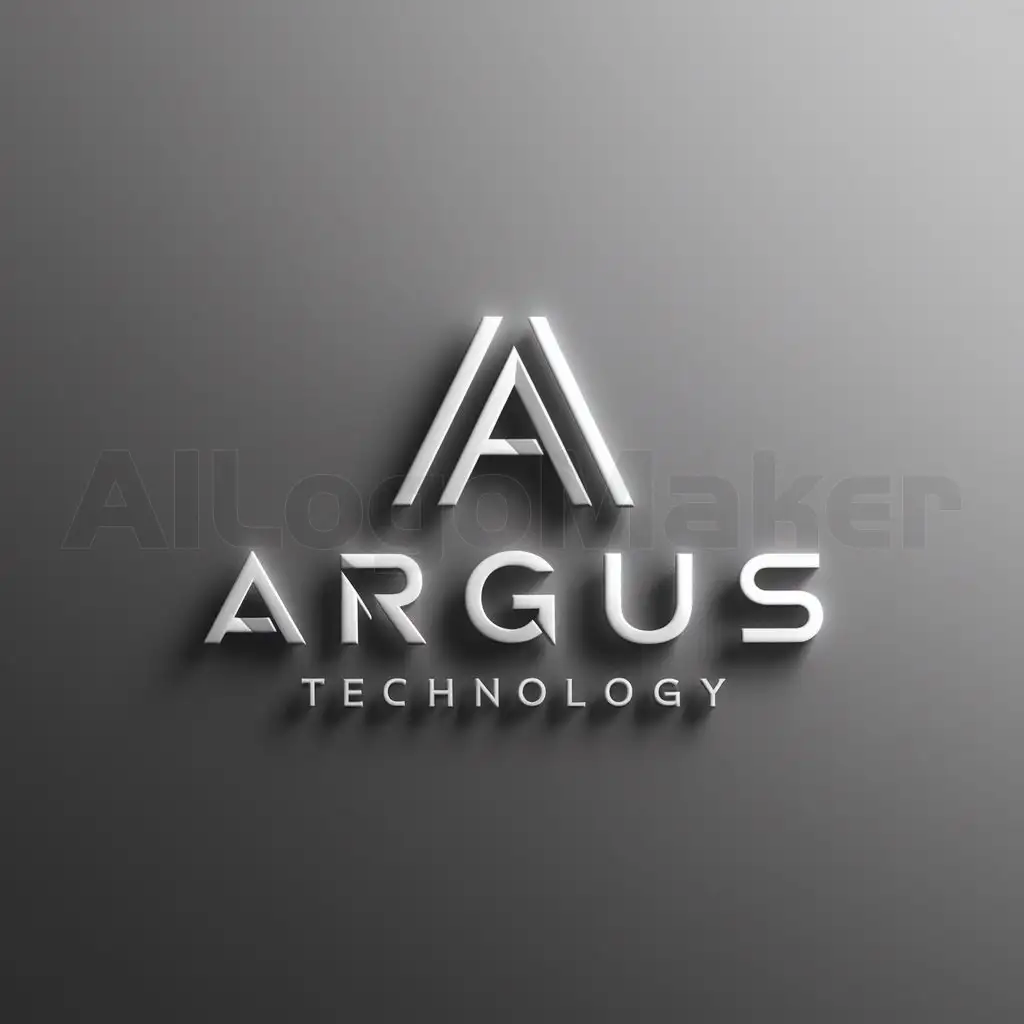a logo design,with the text "ARGUS TECHNOLOGY", main symbol:A,Moderate,clear background