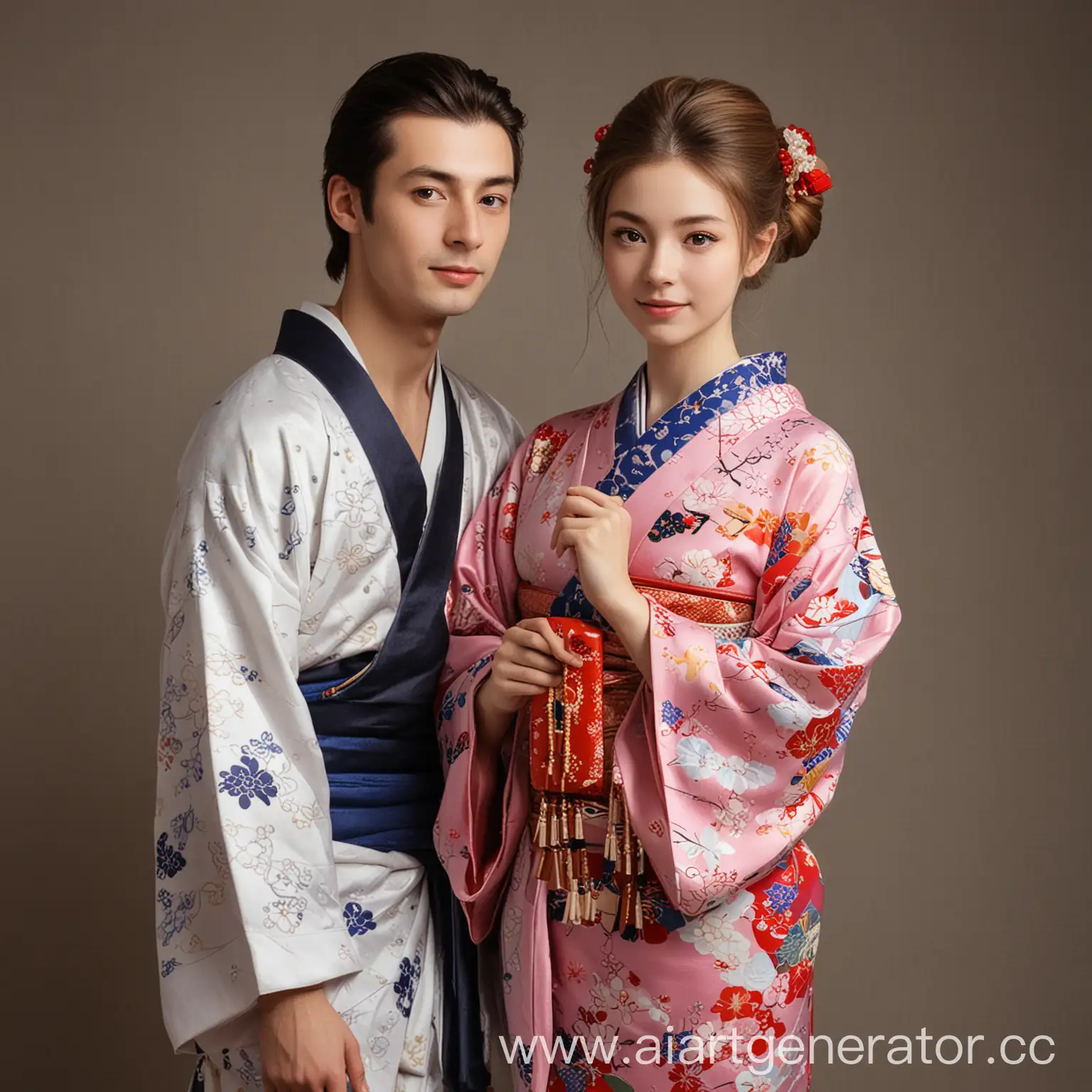 Traditional-Japanese-Kimono-Elegant-Portrait-of-a-Girl-and-a-Man