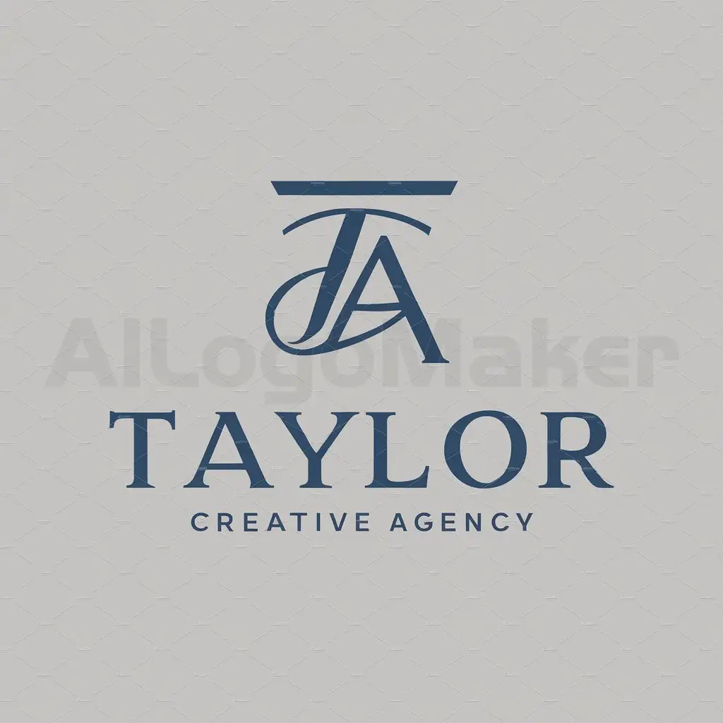 a logo design,with the text "Taylor Creative Agency", main symbol:Advertising,Moderate,be used in Development industry,clear background