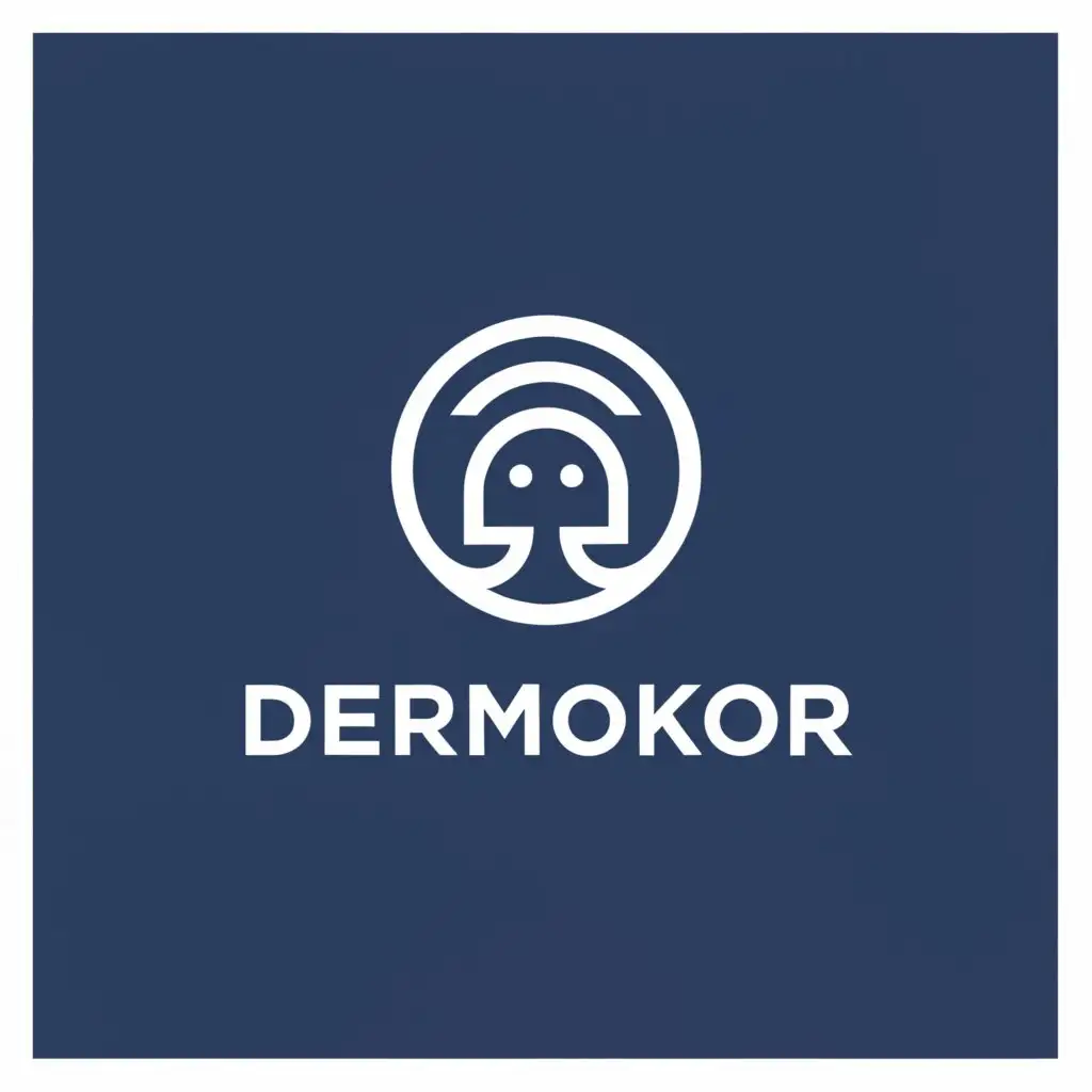 a logo design,with the text "DERMOKOR", main symbol:DERMOKOR,Moderate,clear background