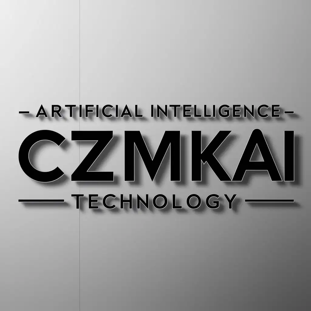 a logo design,with the text "artificial intelligence technology", main symbol:CZMKAI,Moderate,be used in Technology industry,clear background