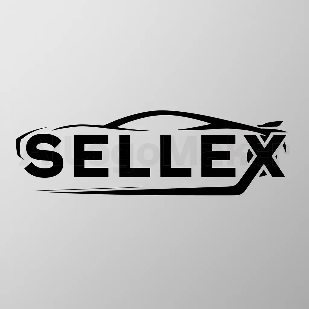 a logo design,with the text "SelleX", main symbol:S,Moderate,be used in Automotive industry,clear background