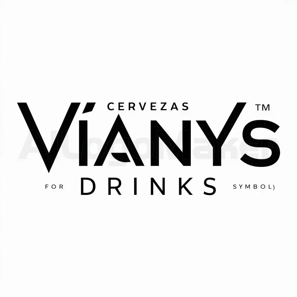 a logo design,with the text "Vianys Drinks", main symbol:cervezas,complex,be used in Others industry,clear background