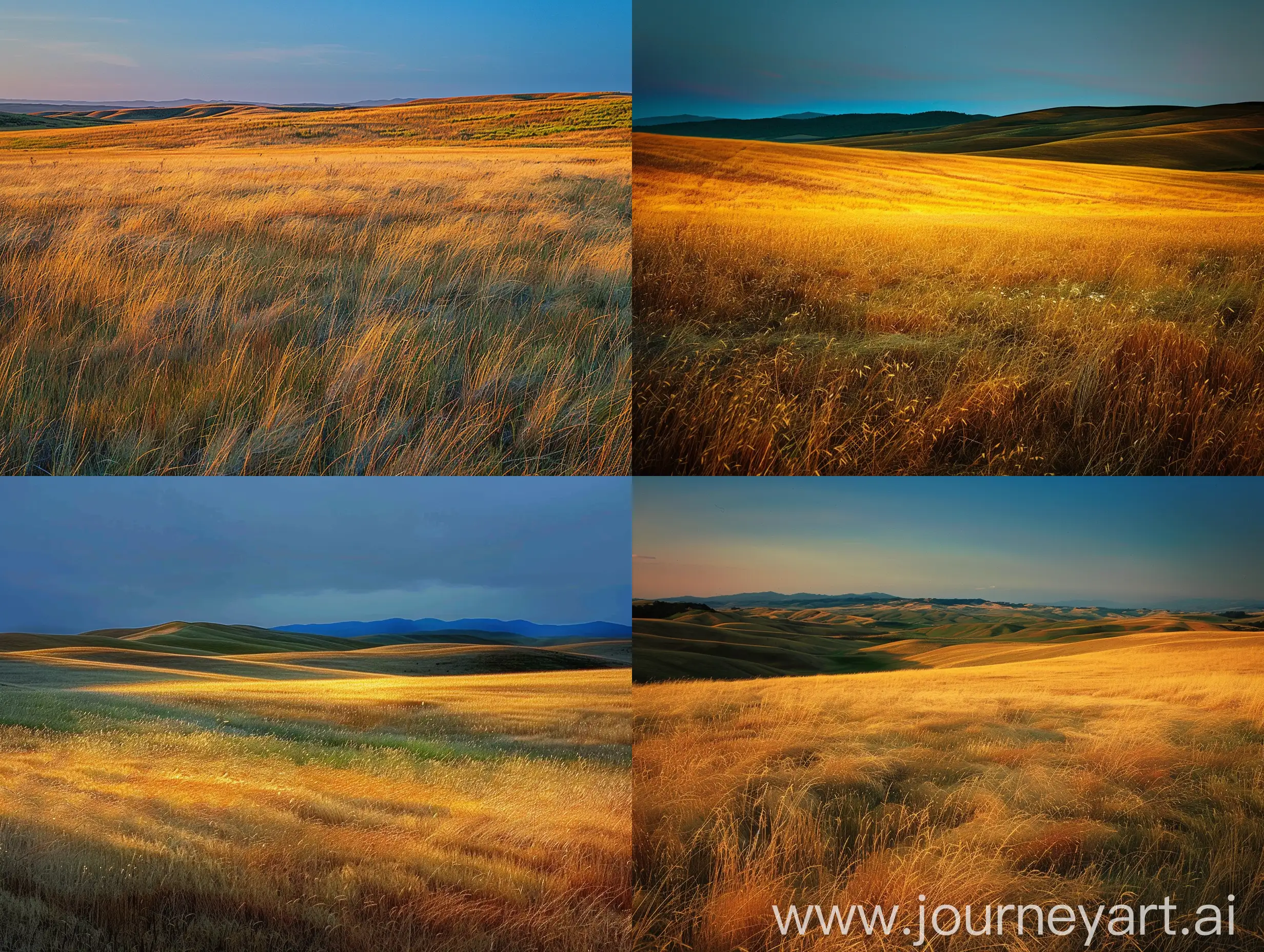 Tranquil-Golden-Field-Landscape-with-Rolling-Hills