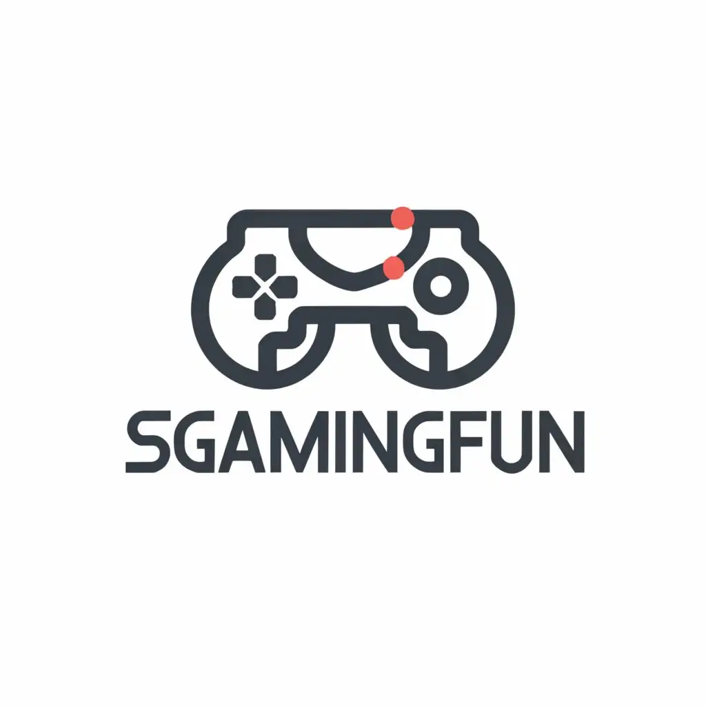 a logo design,with the text "sgamingfun", main symbol:A gaming website that has a bunch of games,Moderate,be used in Gaming industry,clear background