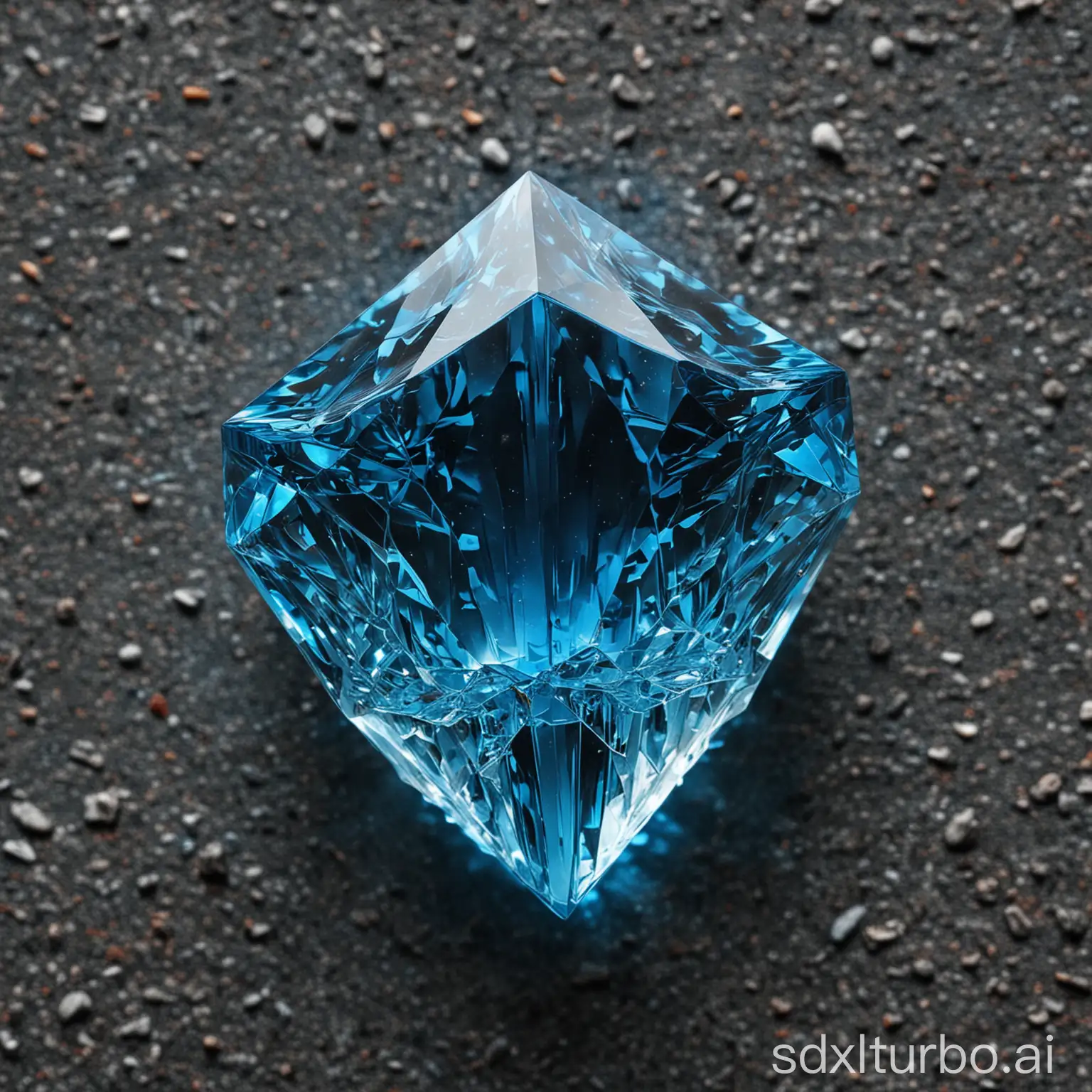 a big blue kristall