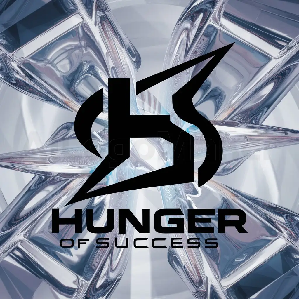 a logo design,with the text "Hunger of Succes", main symbol:H and S letters,complex,clear background
