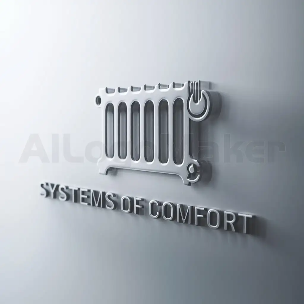 a logo design,with the text "Systems of Comfort", main symbol:radiator,complex,be used in Construction industry,clear background
