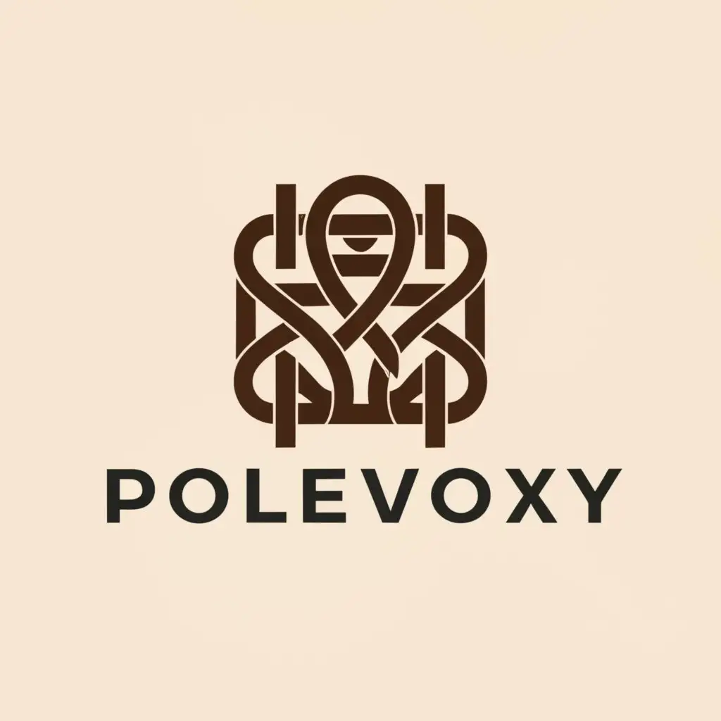 a logo design,with the text "POLEVOY", main symbol:manufacture of leather goods, leather craft,complex,be used in Legal industry,clear background