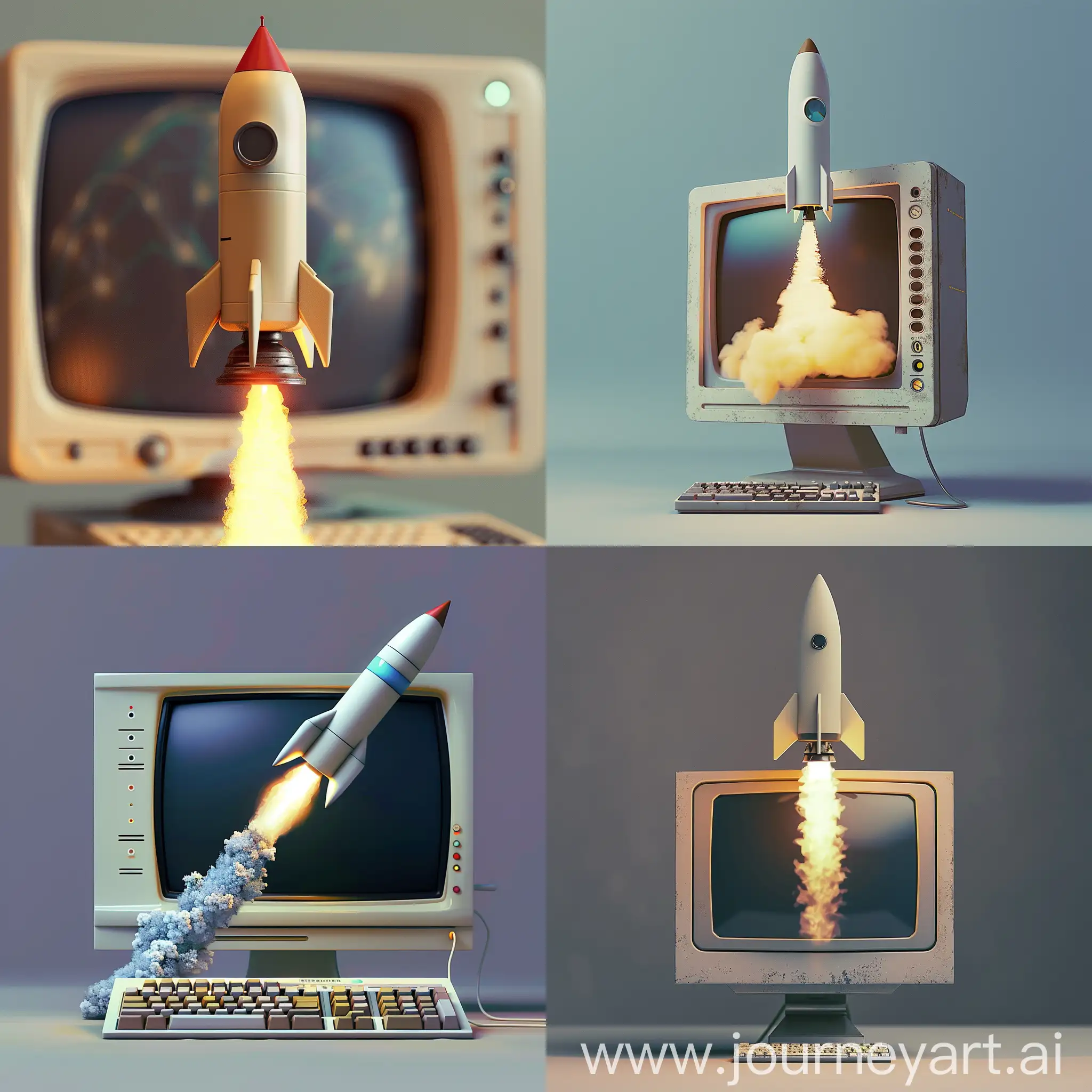 Computer-Rocket-Launches-Futuristic-Digital-Exploration
