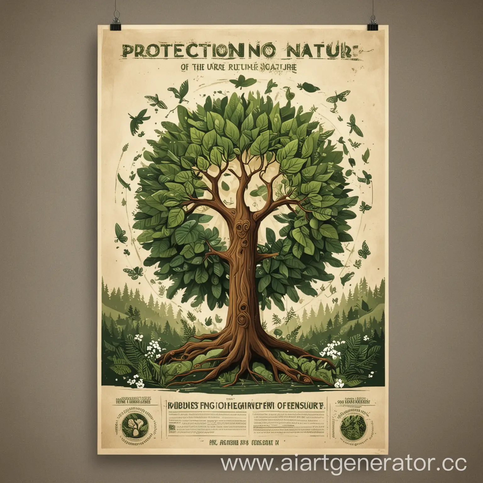 плакат- защита природы