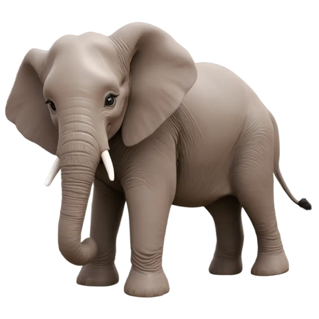 3D elephant image