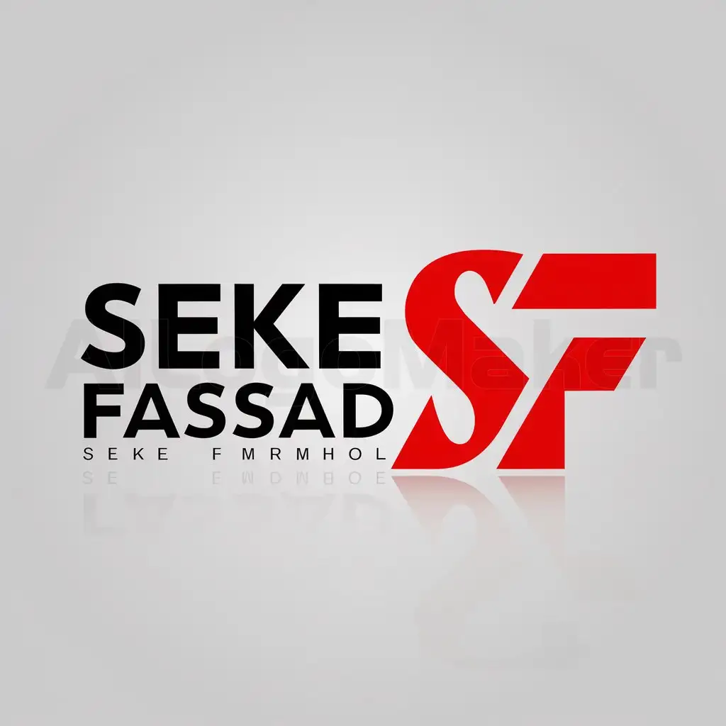 a logo design,with the text "Seke Fassad", main symbol:Seke Fassad,Moderate,clear background