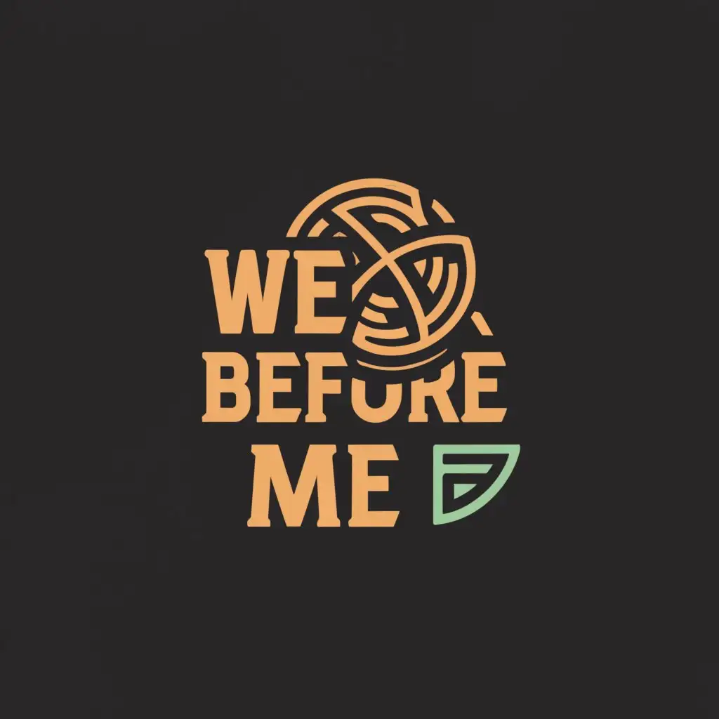 a logo design,with the text "We Before Me", main symbol:frisbee,Moderate,clear background