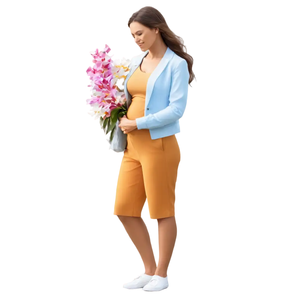 Stunning-Realistic-PNG-Image-Mother-and-Child-Surrounded-by-Colorful-Orchids-against-a-Sea-Background
