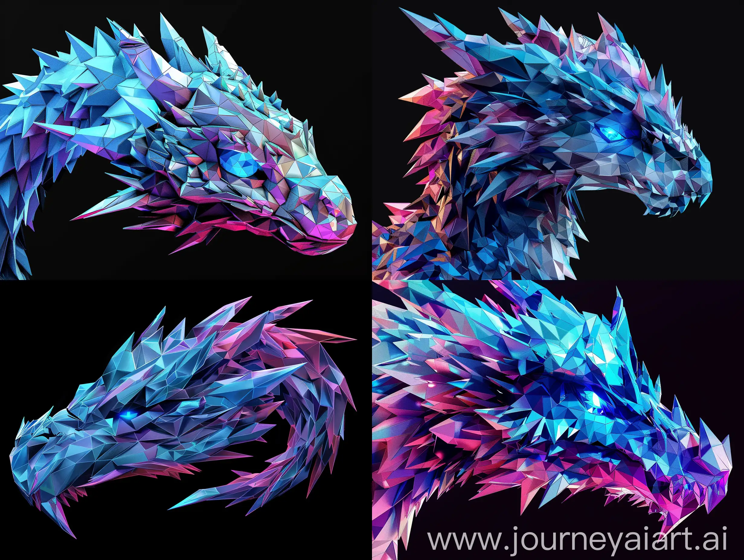 Vibrant-Geometric-Dragon-Head-in-Low-Poly-Art-Style