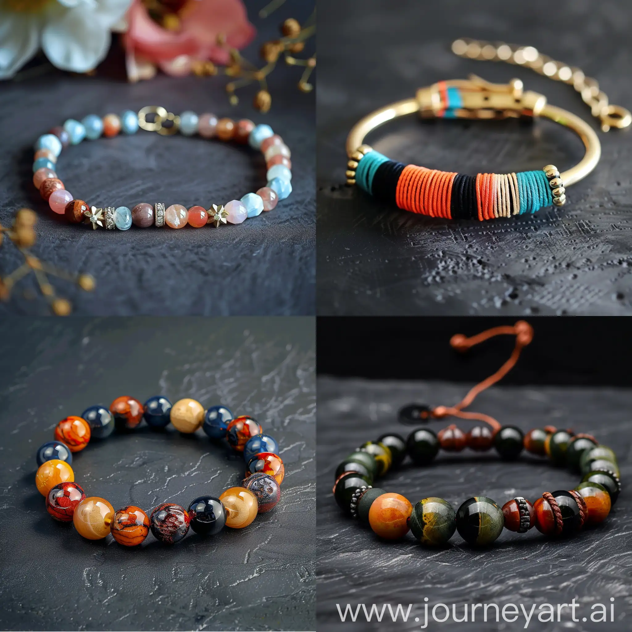 Colorful-Handmade-Bracelet-Bright-and-Versatile-Style