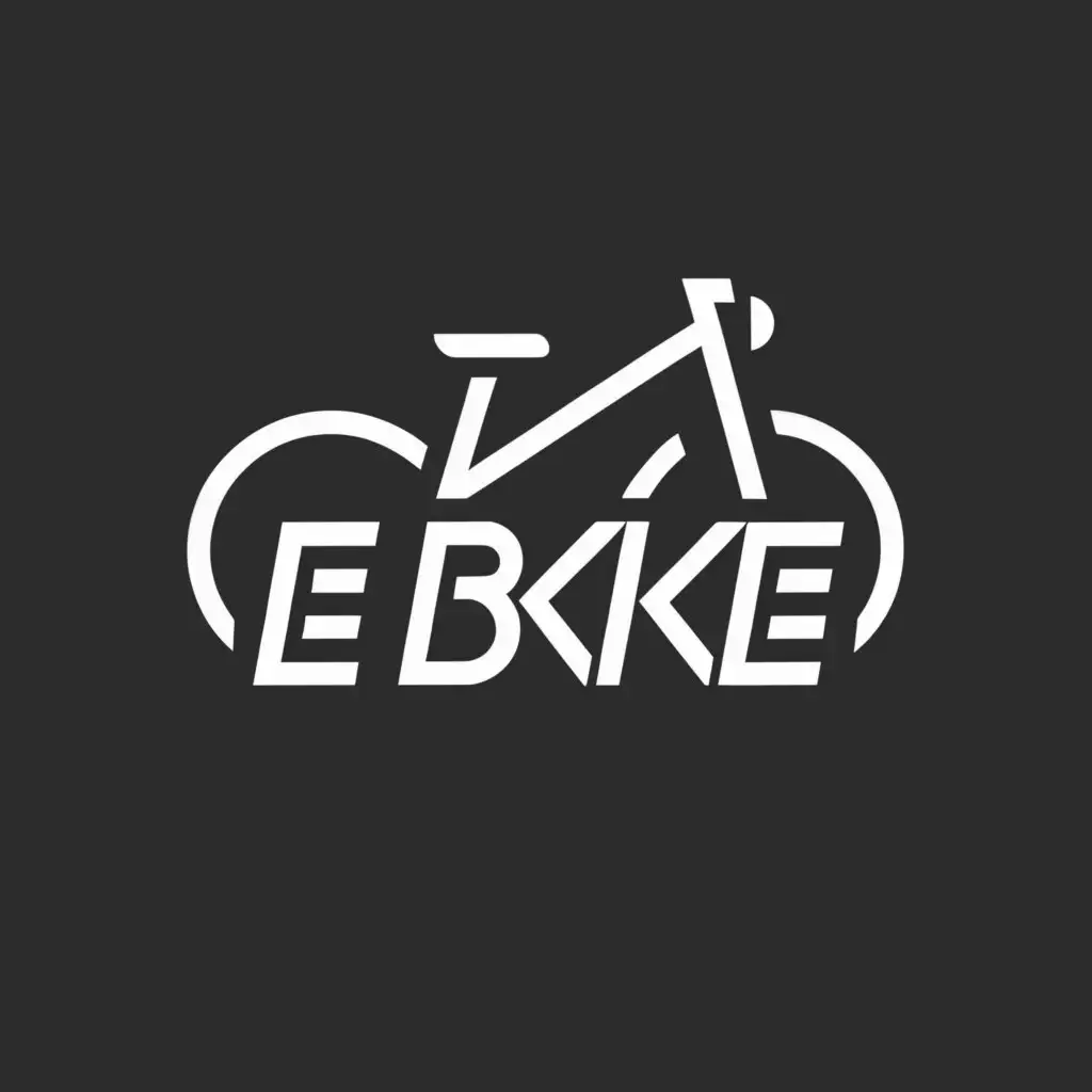 a logo design,with the text "E-Bike", main symbol:bike,Moderate,be used in Sports Fitness industry,clear background
