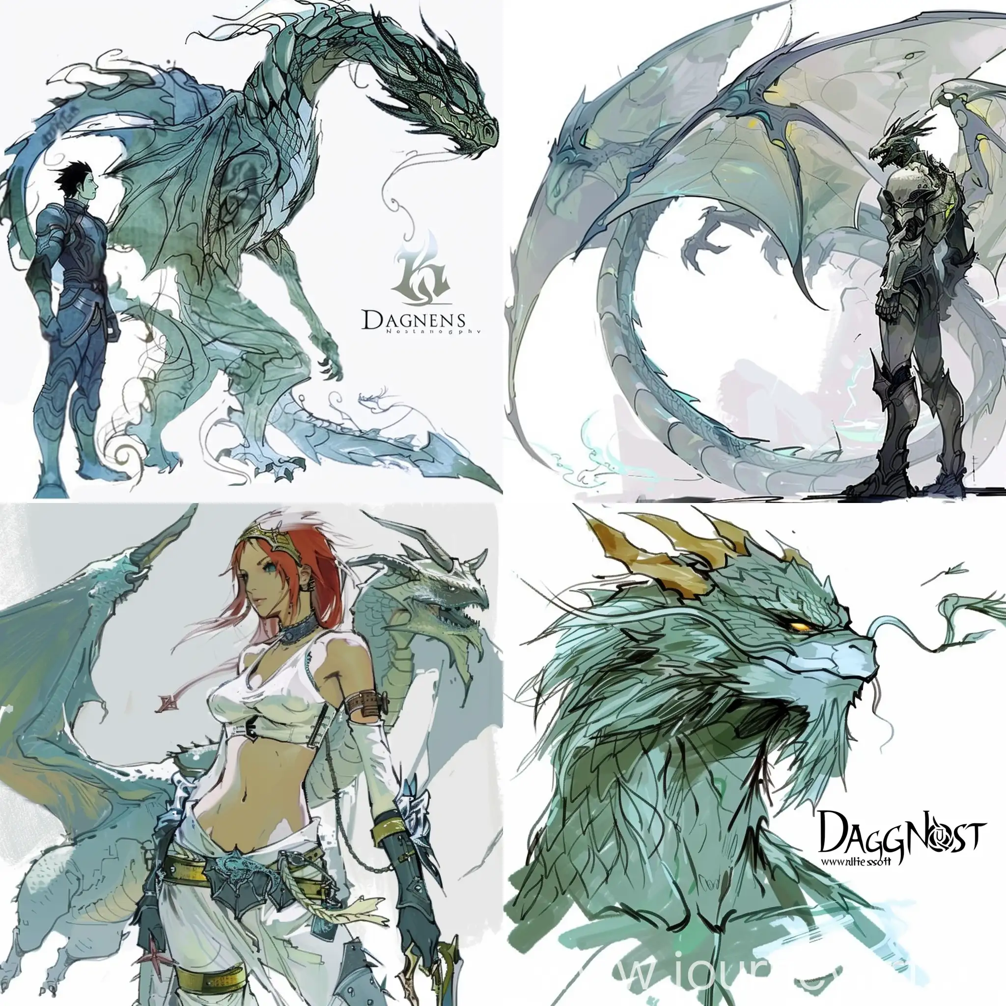 Fantasy-Dragon-Nest-MMORPG-Scene-Majestic-Dragon-Guardian-Amidst-Lush-Environments
