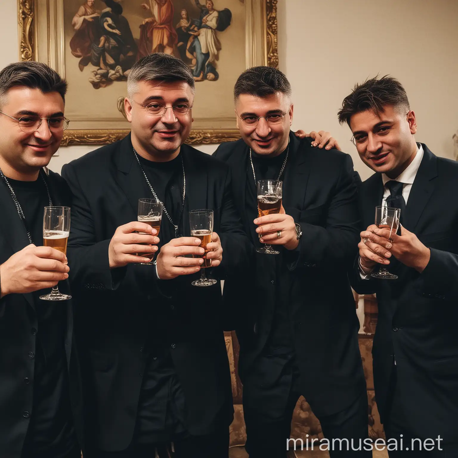 croatian prime minister and his collegues as hip hop artists, drinking rapping, andrej plenkovic