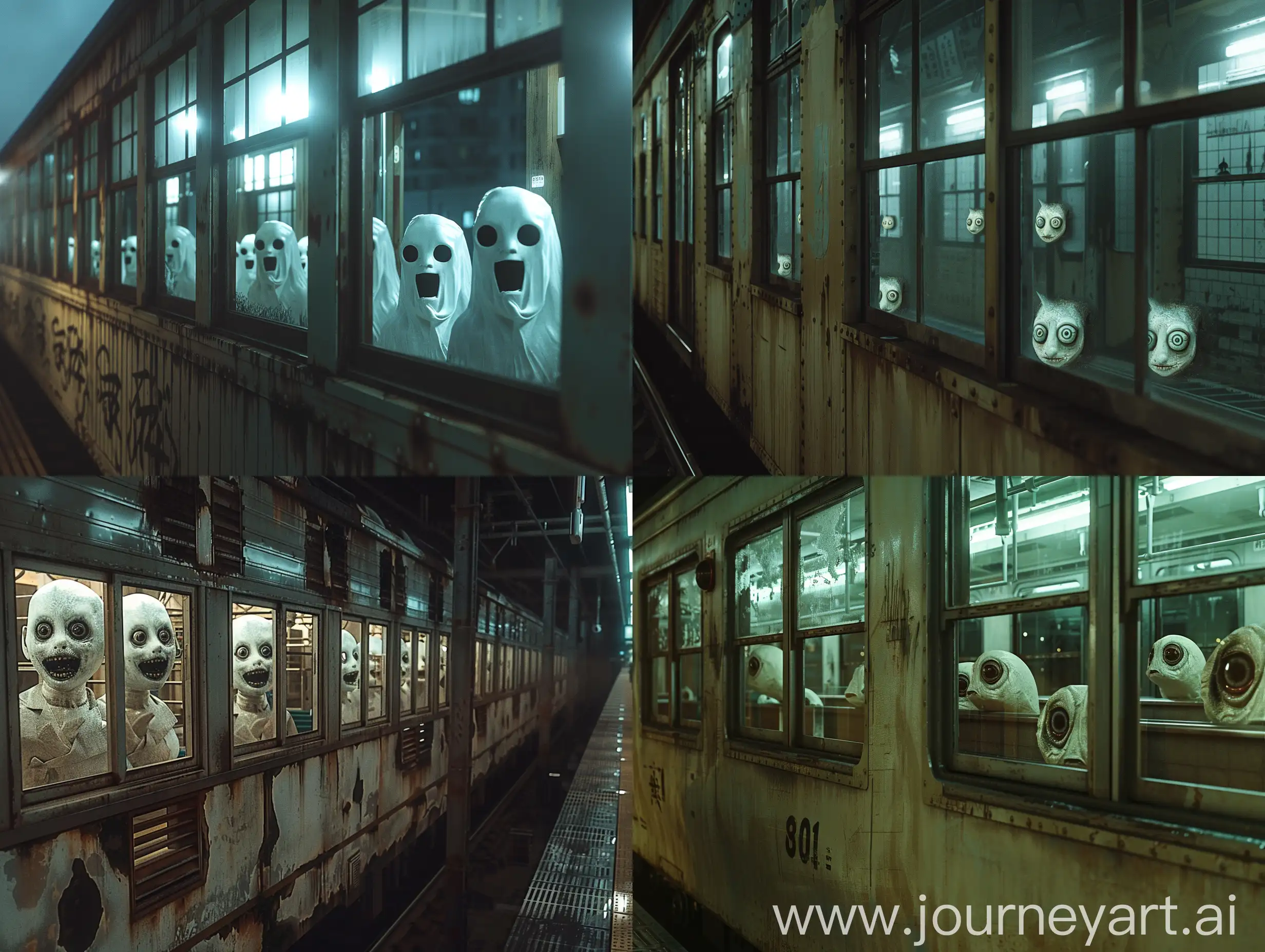 Mysterious-Yokai-Encounter-in-Tokyo-Subway-Cinematic-Realism-Art