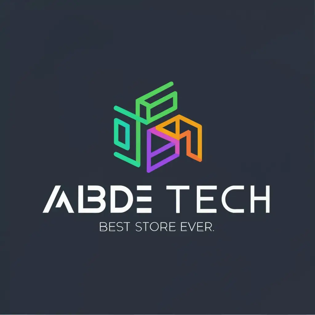 a logo design,with the text "ABDE TECH", main symbol:Best Tech  Store EVER,Moderate,clear background