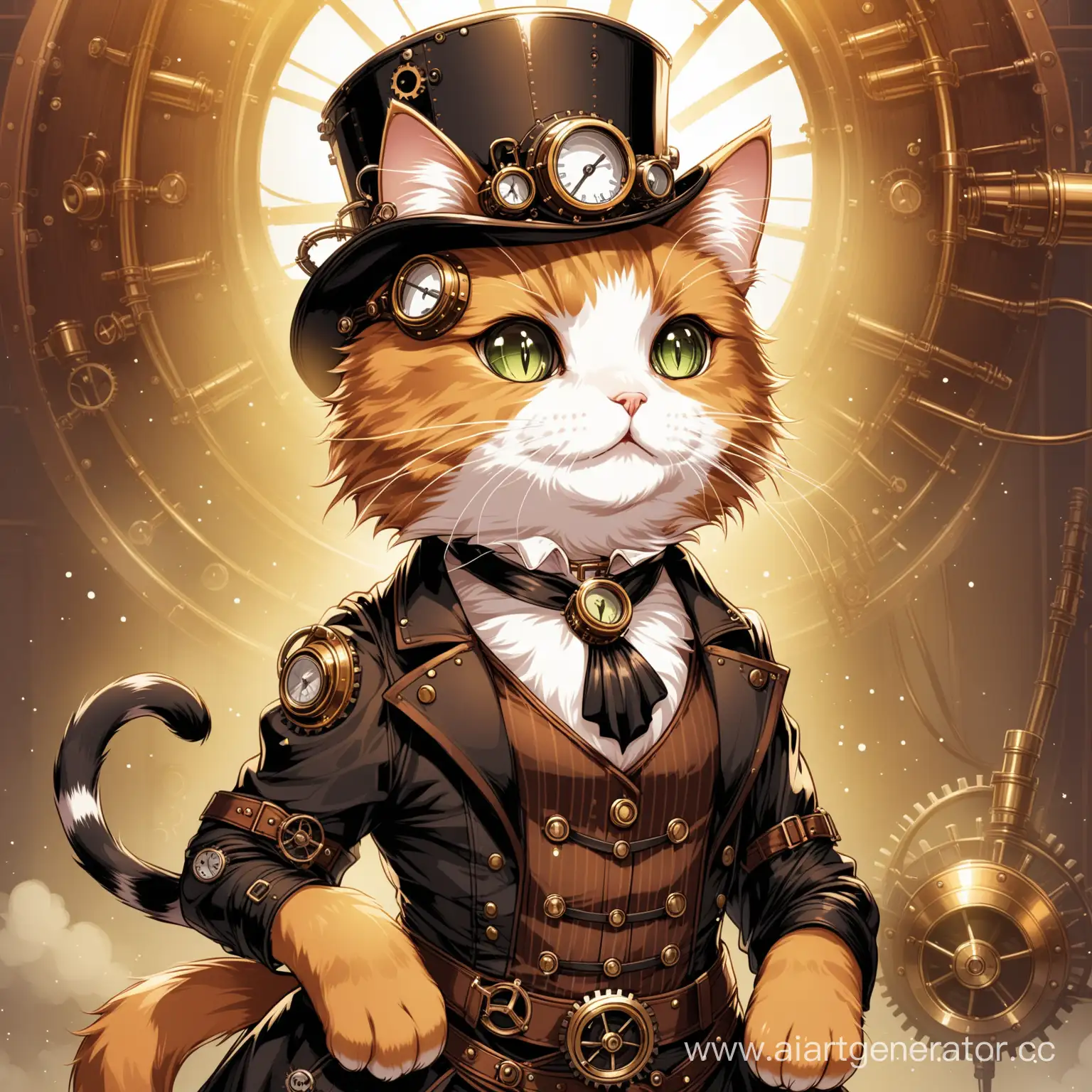 Steampunk cat


