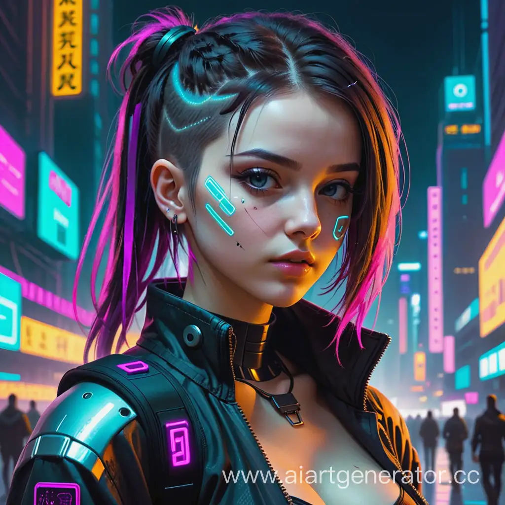 Cyberpunk-Style-Girl-with-Neon-City-Background
