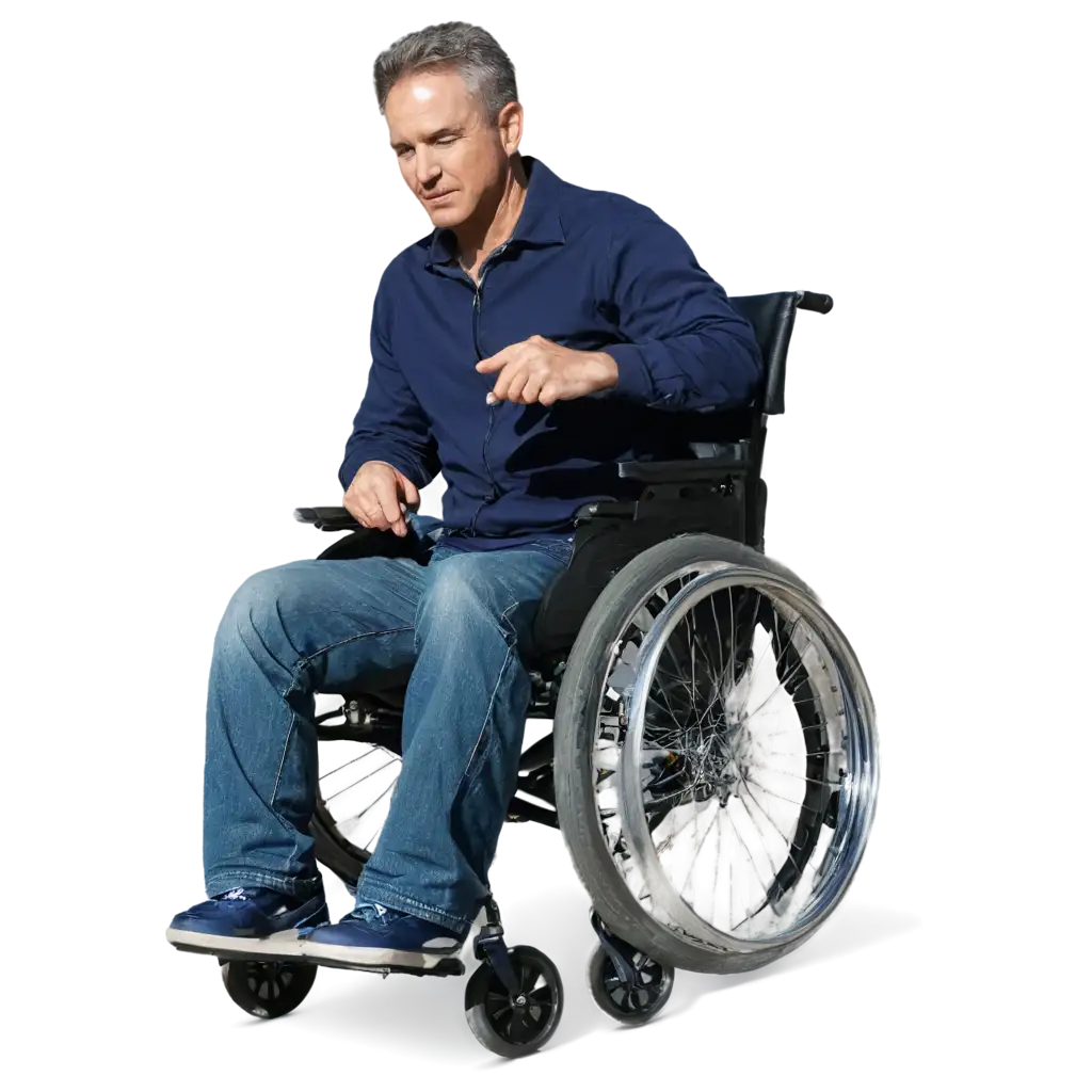 man in wheel chair


