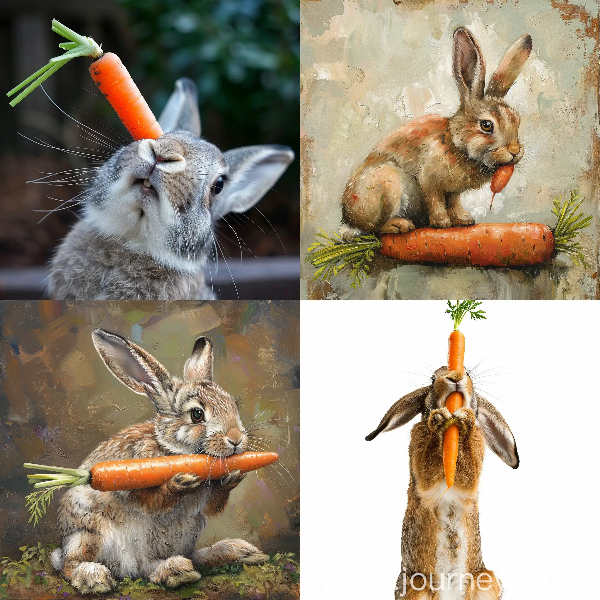 заяц морковка
