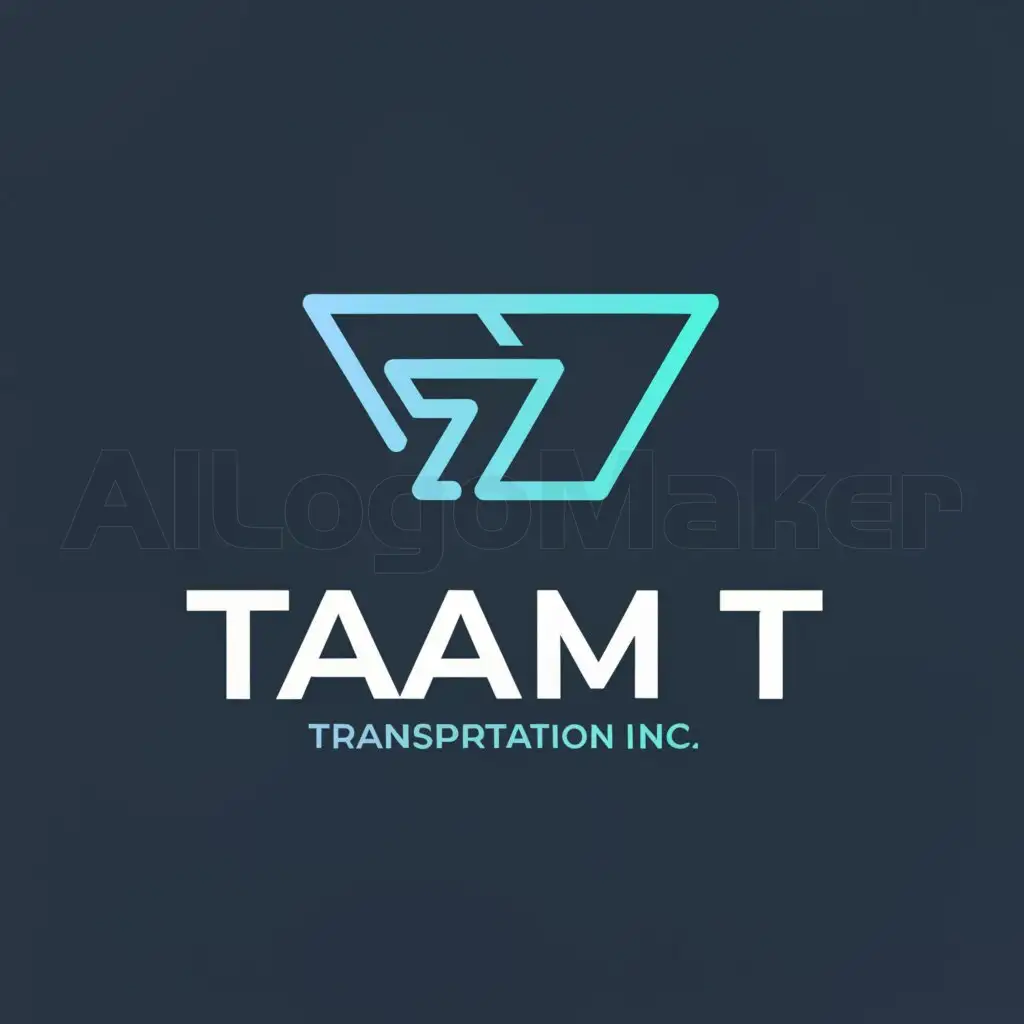 a logo design,with the text "TAMT Transportation INC.", main symbol:TAMT Transportation INC.,complex,clear background