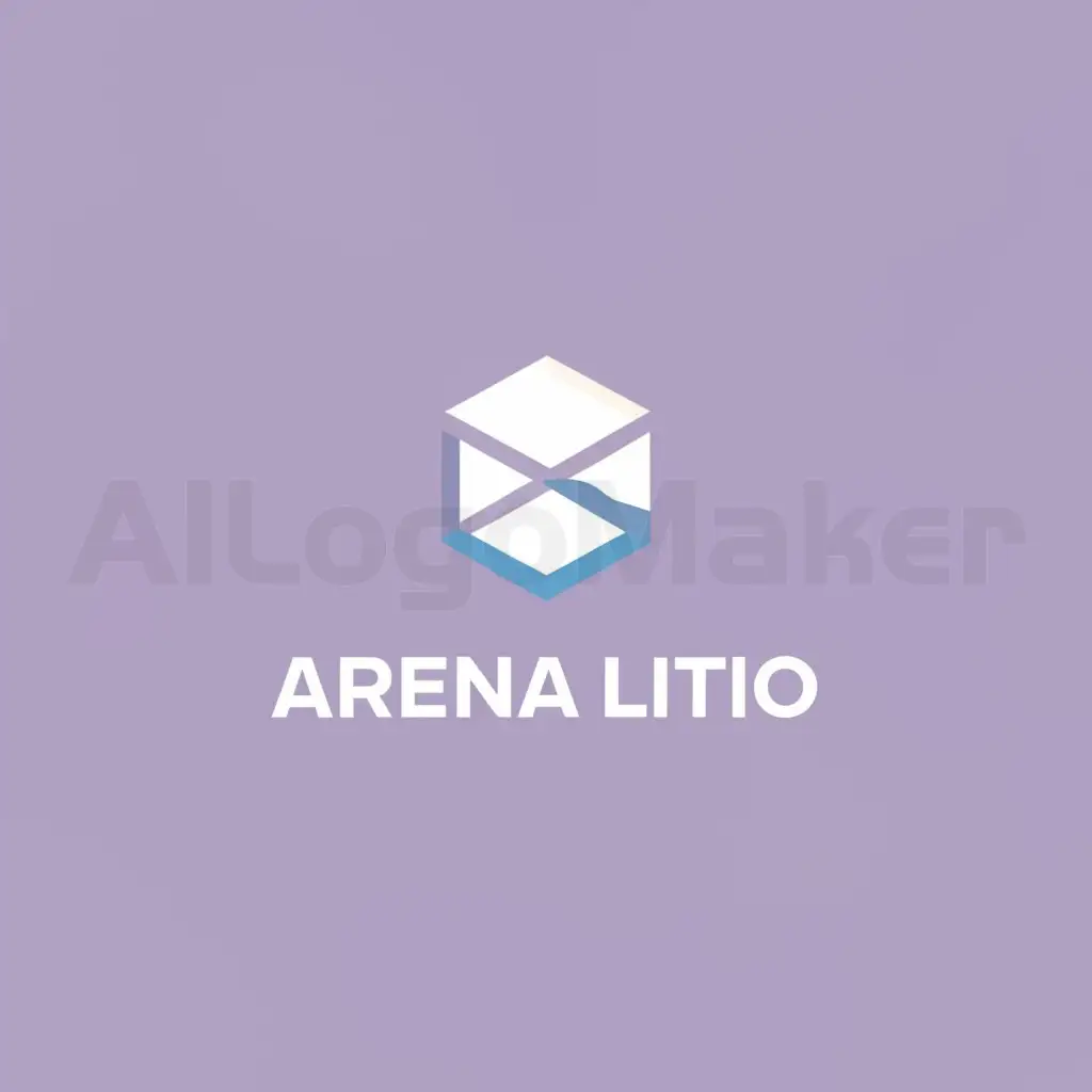 a logo design,with the text "arena litio", main symbol:I want a simple logo for a lithium exploration company in salt flats.,Minimalistic,clear background