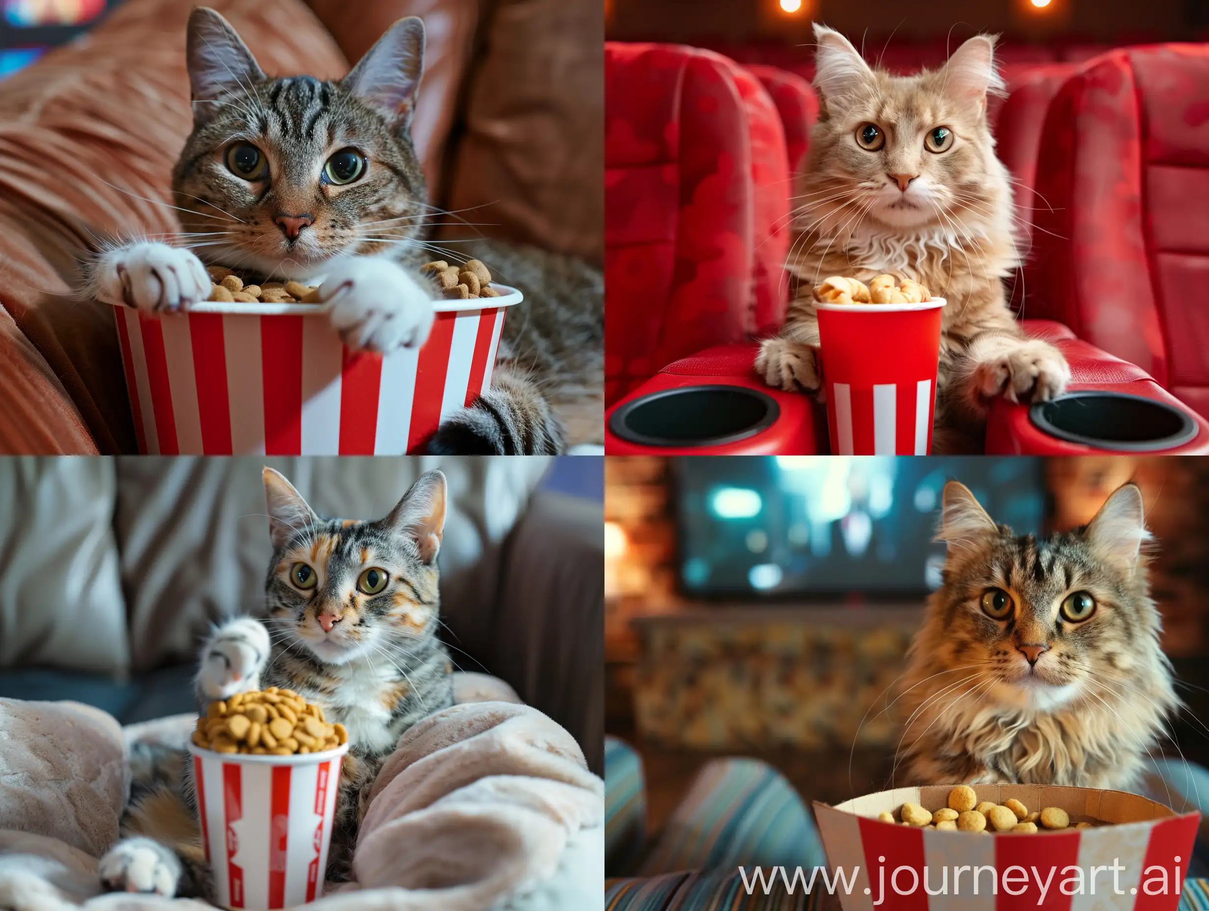 милый кот который любит фильмы