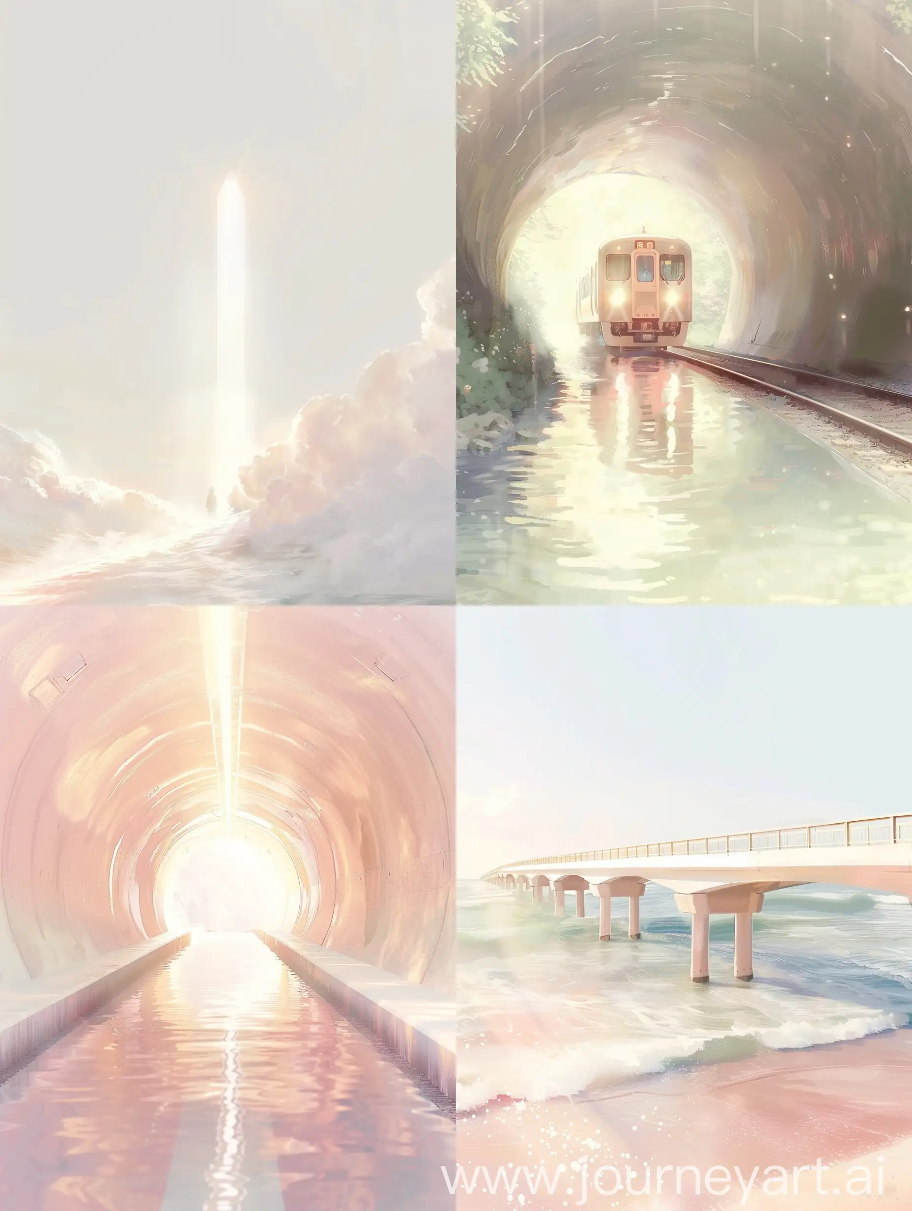 Glowing-Train-Speeding-Through-Ocean-Depths