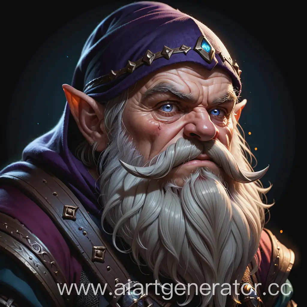 Portrait, Grim Dwarf, Fantasy, Transparent Background