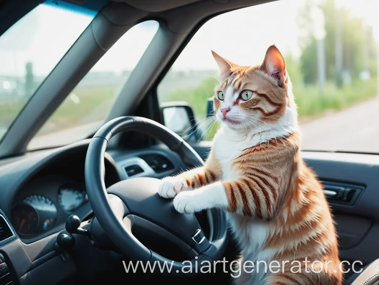 Cat-Driving-Car-Feline-Behind-the-Wheel-on-a-Joyride
