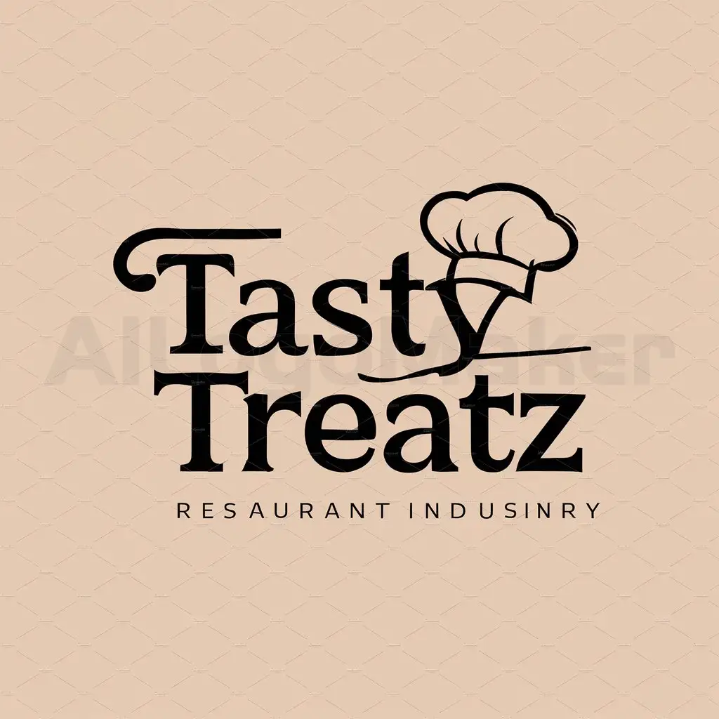 LOGO-Design-For-Tasty-Treatz-Tempting-Typography-with-Chefs-Hat-Accent