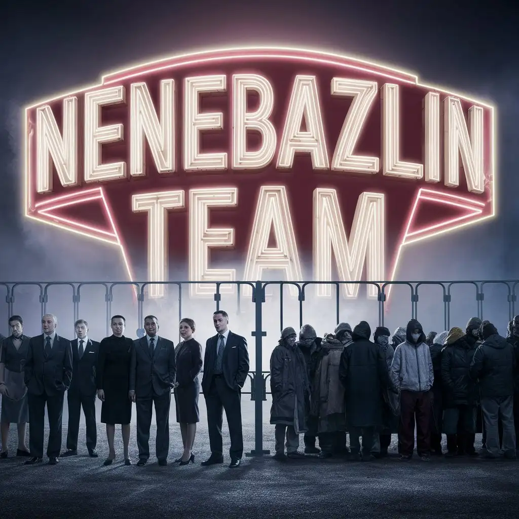 Giant-Inscription-Nenebazilin-Team-in-Business-and-Beggarly-Setting