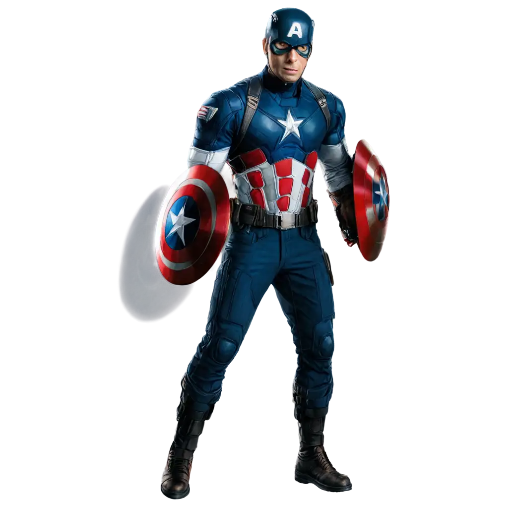 Captain america with shield
