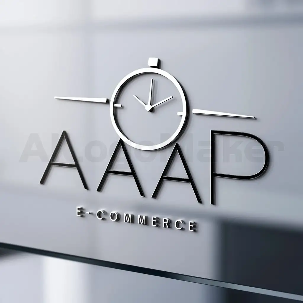a logo design,with the text "AAAP", main symbol:Watch,Moderate,be used in E-com industry,clear background
