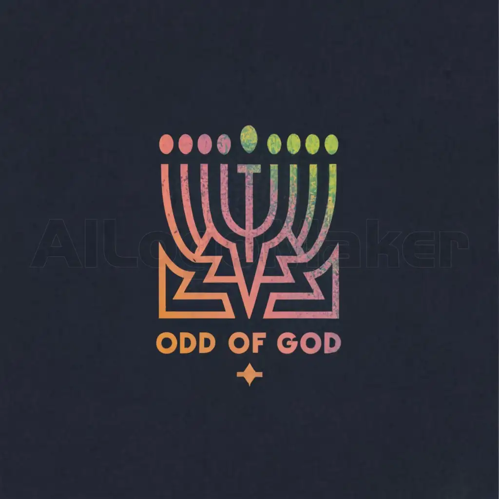 a logo design,with the text 'Odd of God', main symbol:Jewish symbols, in Paul Klee style,Moderate,for use in the Internet industry,clear background