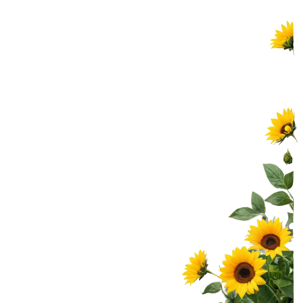 Vibrant-Sunflower-PNG-Captivating-Digital-Art-for-Web-Design-and-Print