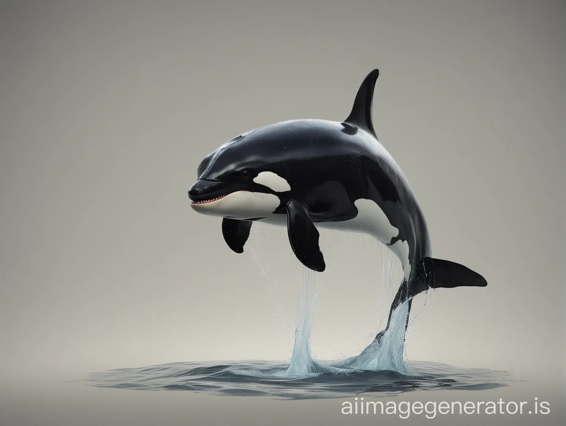 Realistic-Killer-Whale-Swimming-in-Neutral-Waters