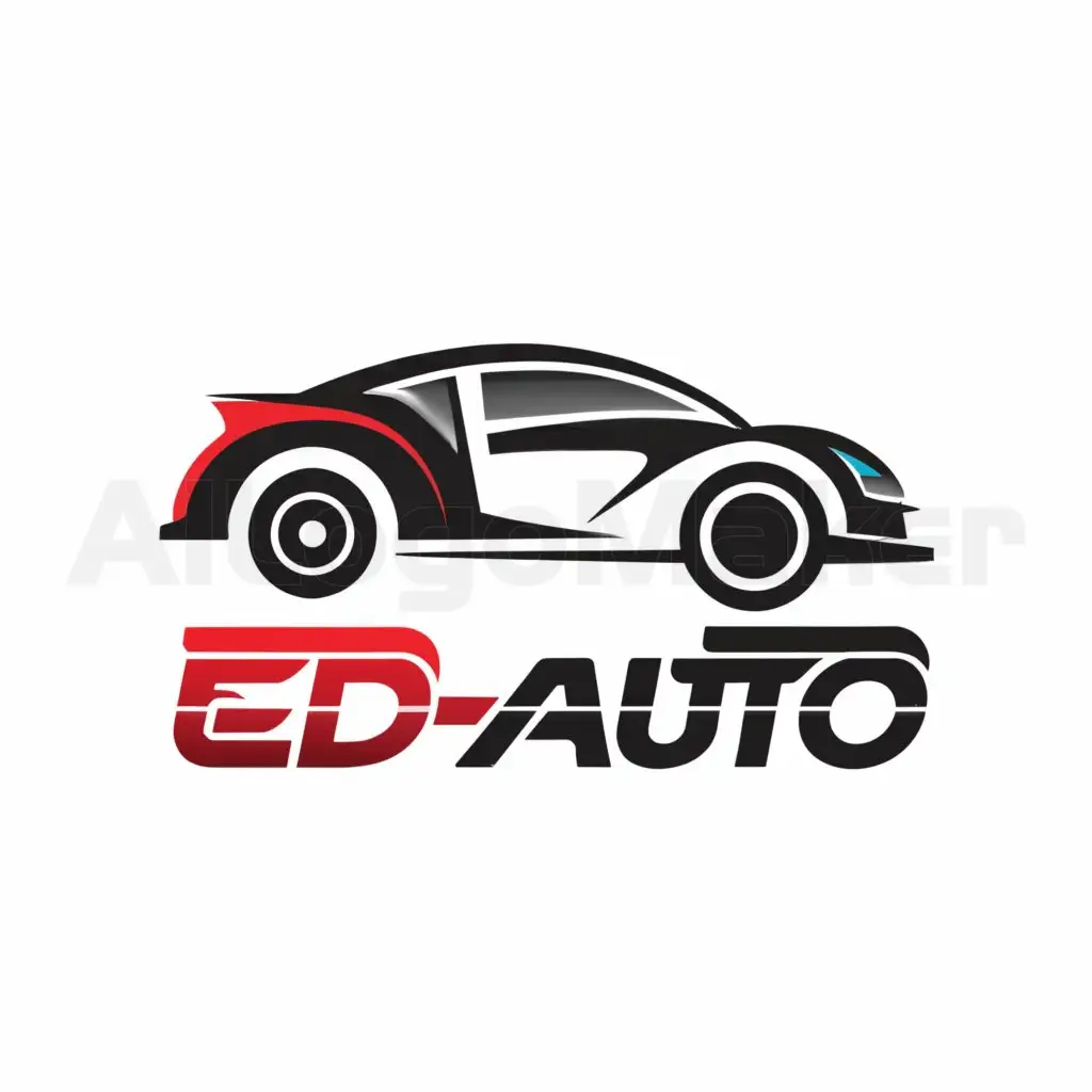 a logo design,with the text "ED-Auto", main symbol:Car,complex,be used in Automotive industry,clear background