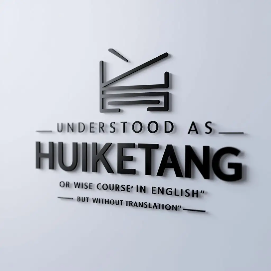 a logo design,with the text "Understood as 'Huiketang' or 'Wise Course' in English, but without translation", main symbol:classroom,Minimalistic,be used in Education industry,clear background
