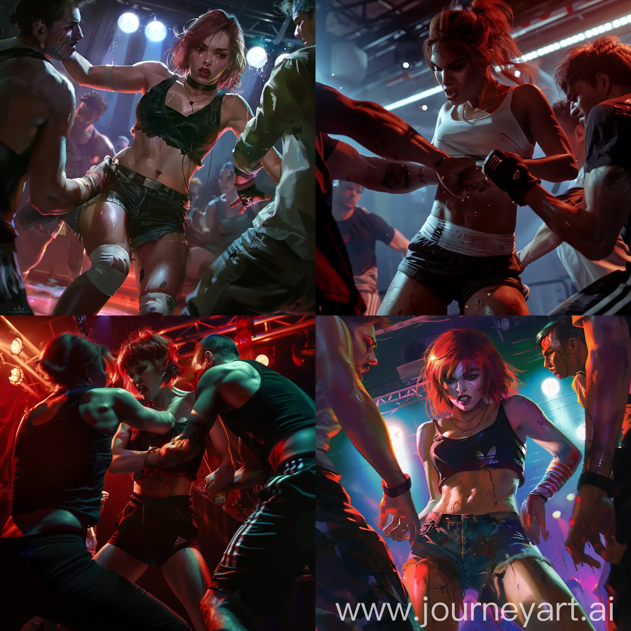 Night-Club-Bouncer-Fights-Off-Two-Attackers-in-Dramatic-Realistic-Scene