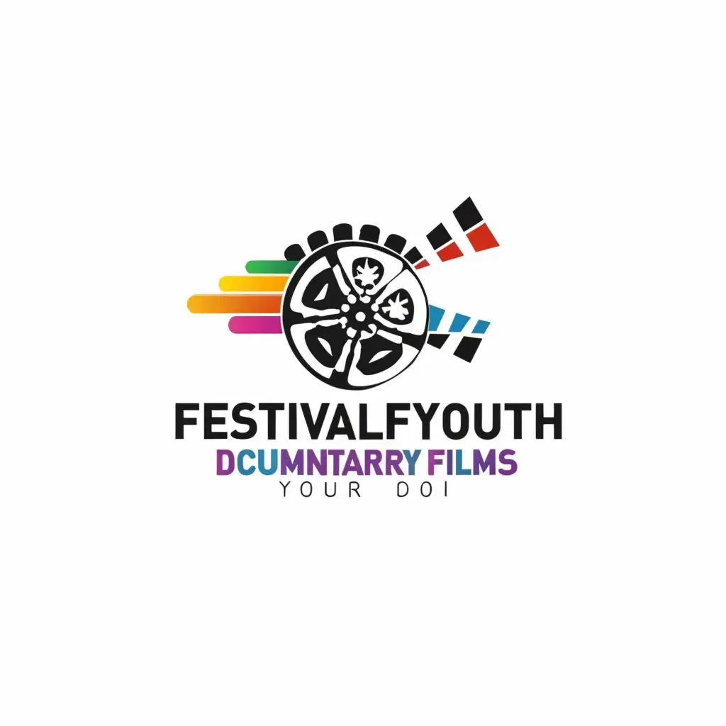 LOGO-Design-For-Festival-of-Youth-Documentary-Films-Dynamic-Film-Reel-Emblem-for-Entertainment-Industry