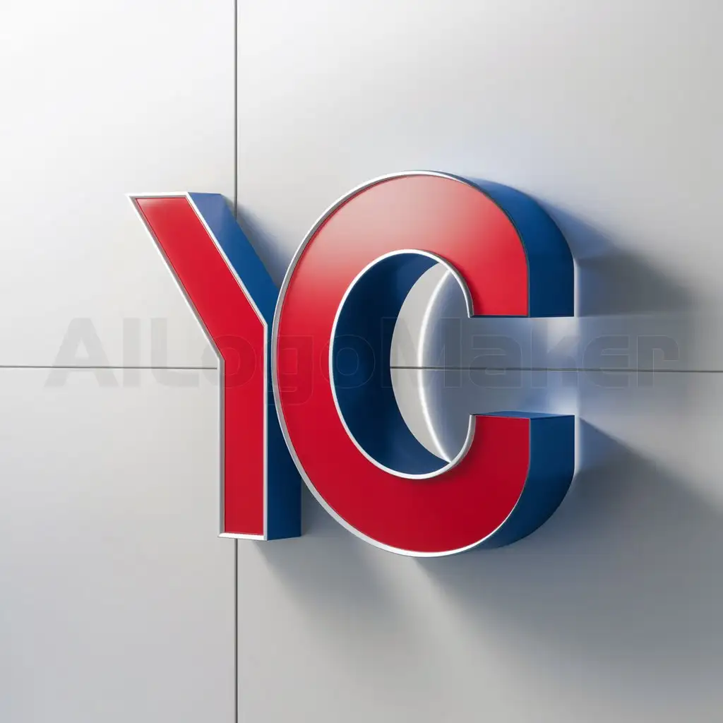 LOGO-Design-For-YC-Minimalistic-Red-Blue-Magnet-Theme-for-Technology-Industry