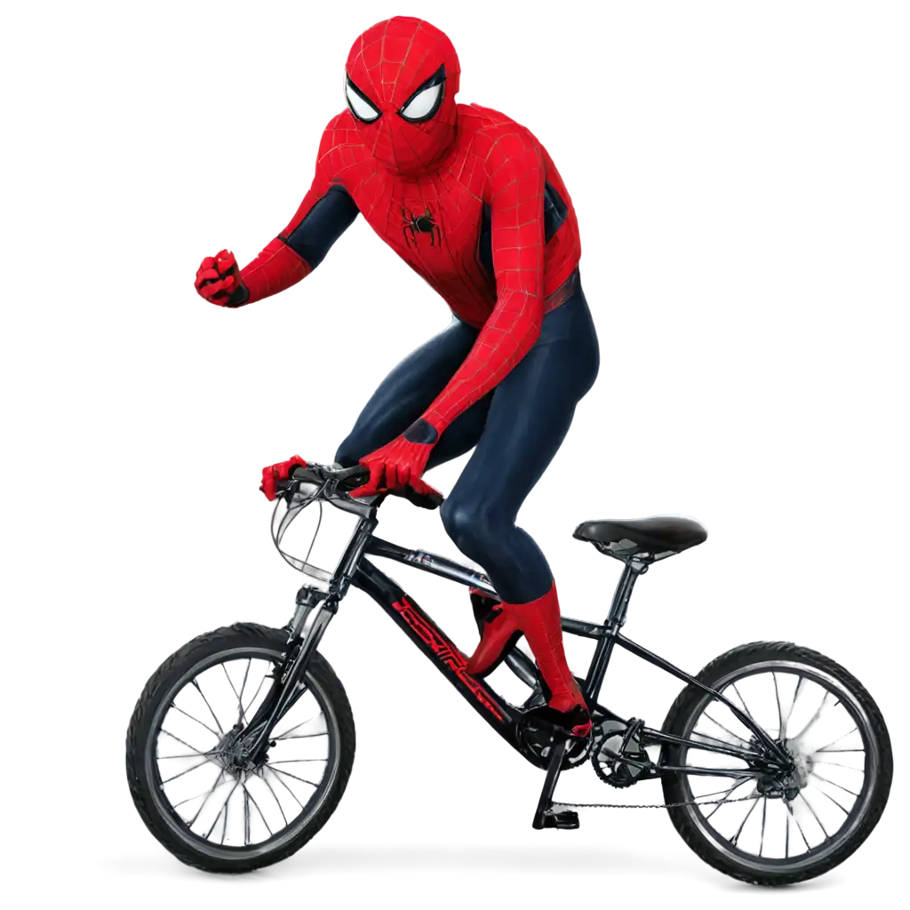 Spidermen-Riding-on-Bike-Vibrant-PNG-Illustration-for-Dynamic-Web-Content