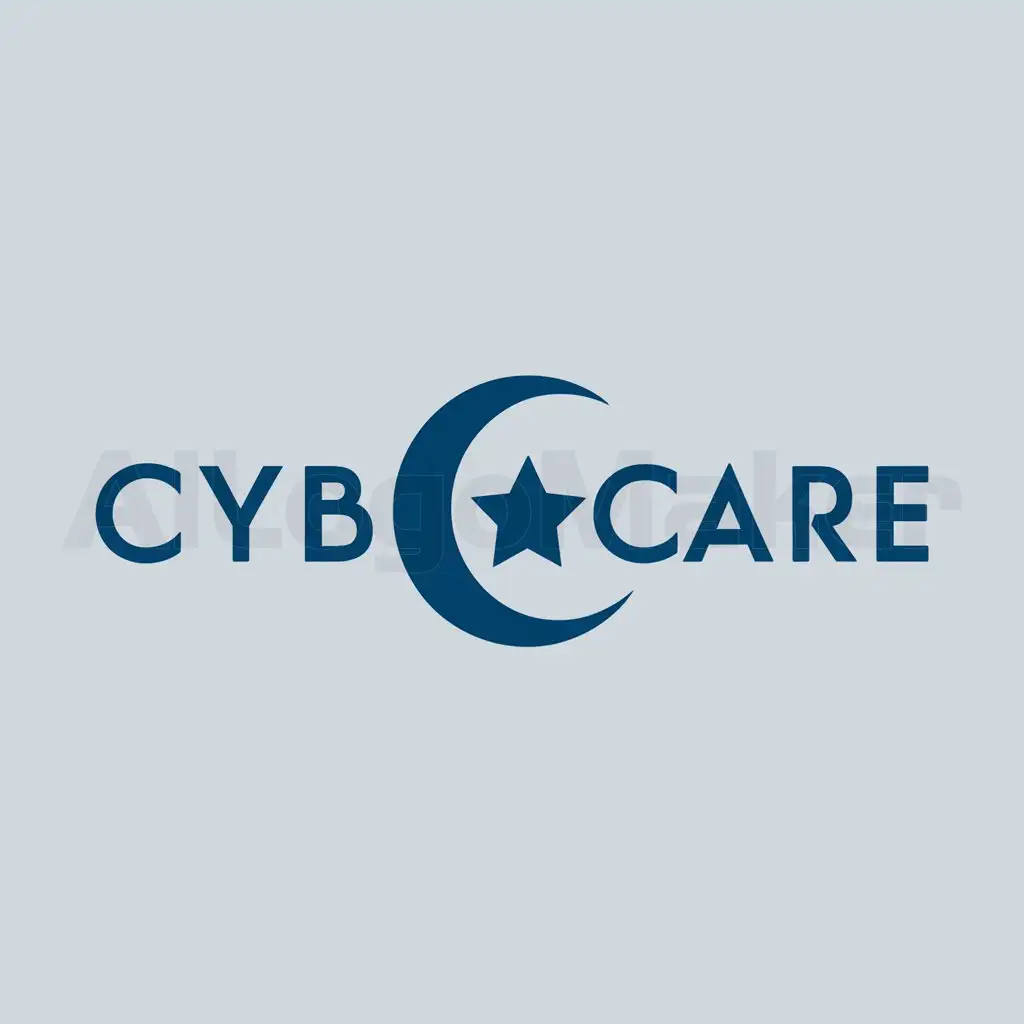 a logo design,with the text "CyberCare", main symbol:islam,Moderate,clear background